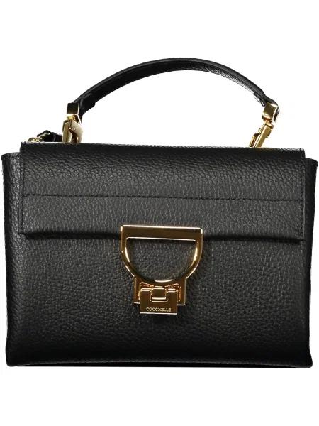 Mała torebka Coccinelle skórzana czarna