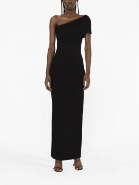 Maxi suknele Solace London ant vieno peties juoda