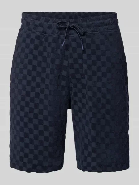 Szorty w kroju regular fit z naszywką z logo Lindbergh