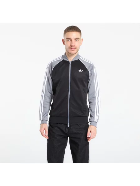 Суитшърт adidas Sst Track Top Black/ Grey/ White M бяло