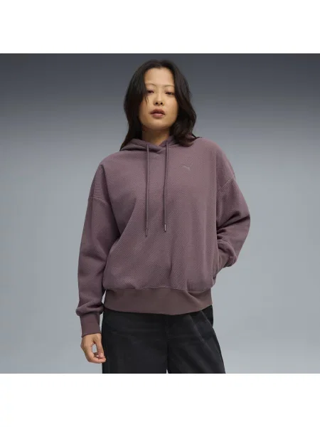 PUMA zimowa bluza z kapturem HER o kroju oversize Odzież Raisin XXS