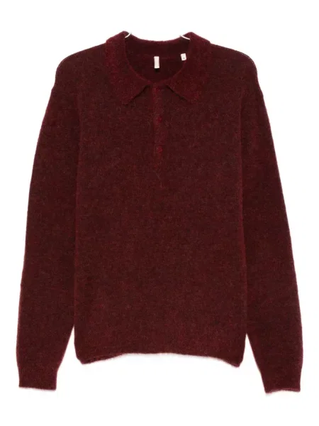 Długi polo Sunflower czerwone