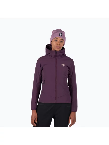 Kurtka ocieplana Rossignol Opside Hoodie mulberry czerwony