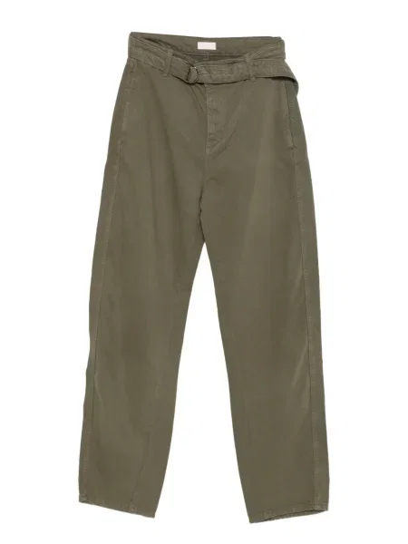 Cu centură pantaloni Liu Jo verde
