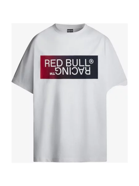 Koszulka Red Bull Racing Pepe Jeans Ombré Logo krótki rękaw czerwony S biały