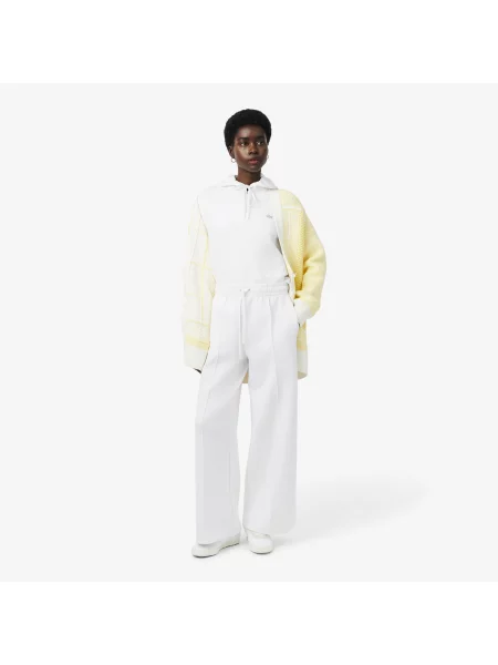 Lacoste Bluza Z Kapturem Oversize Regulowana biała