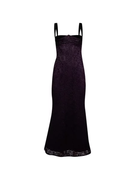 Rochie maxi Florence & Fortitude din dantelă violet