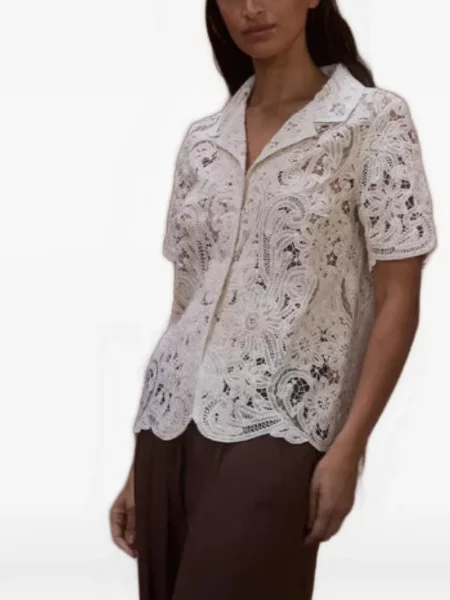 Cămașă All That Remains cu model floral din dantelă