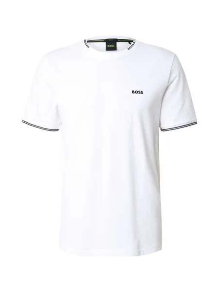 BOSS Tricou Taul negru alb