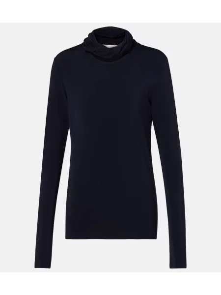 Golf top Tove z dżerseju niebieski