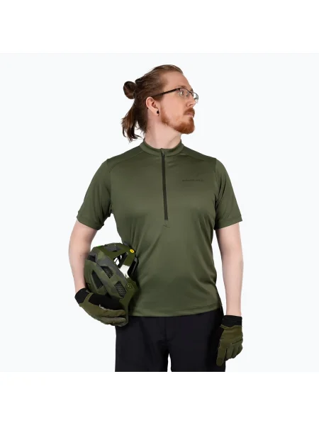 Мъжка колоездачна тениска Endura Hummvee II S/S olive green зелено