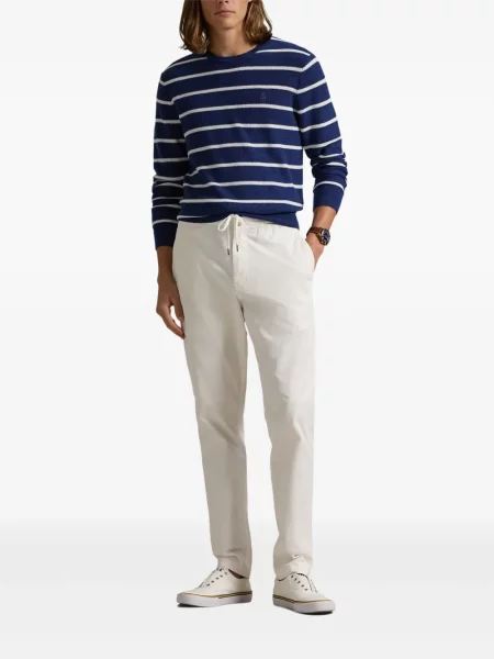 Siuvinėtos zomšinės pledinės maudymosi kelnaitės Polo Ralph Lauren mėlyna