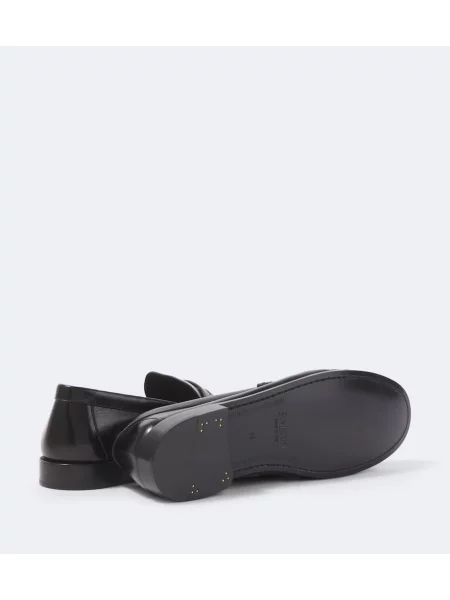 Pantofi loafer Saint Laurent din piele negru