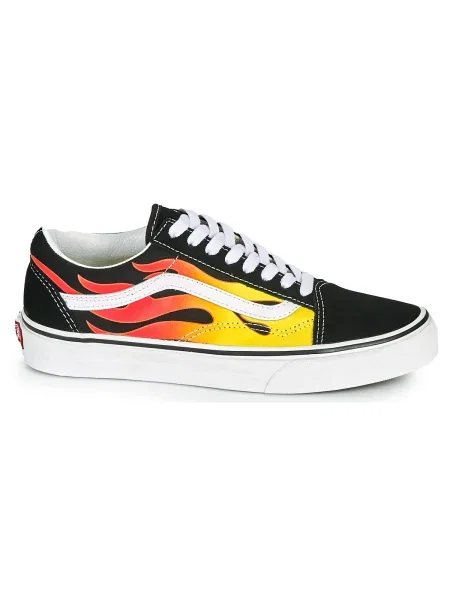 Sneakers Vans Old Skool Flame Black/ Black/ True White EUR biela