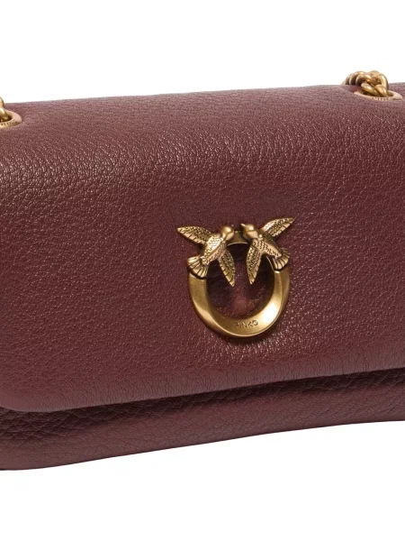Pinko crossbody kabelka dámska kožená hnedá