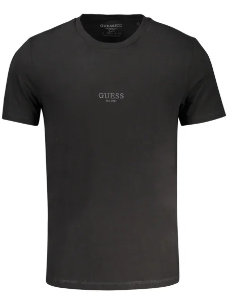 Tricou Guess Jeans scurt negru