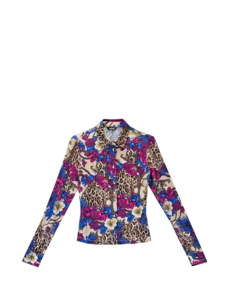 Cămașă Just Cavalli cu model floral cu imagine