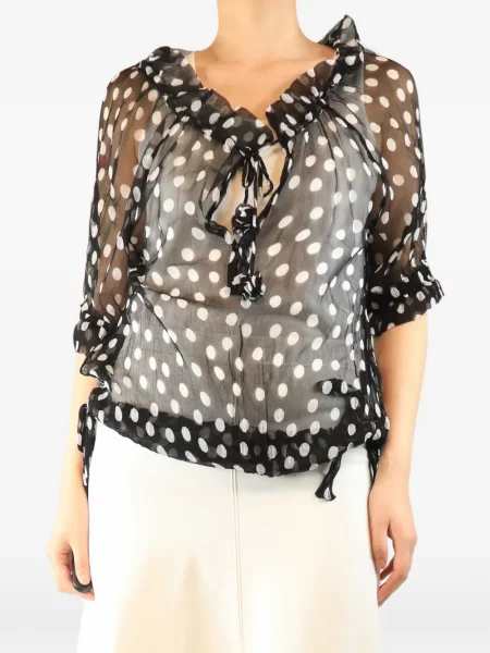 Top Lee Mathews cu buline negru
