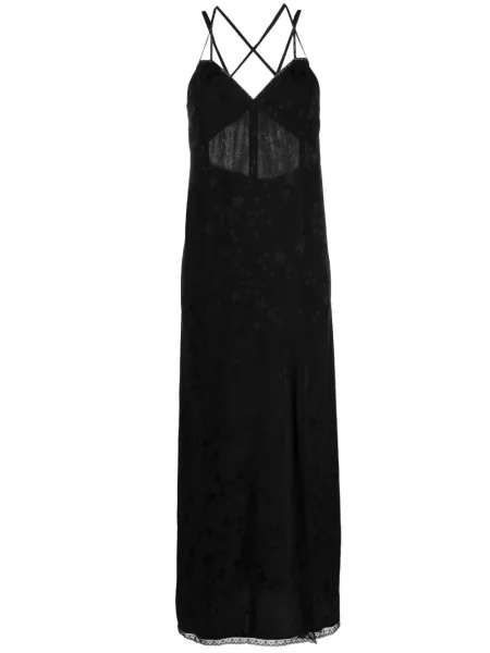 Rochie Zadig&voltaire de mătase de costum negru