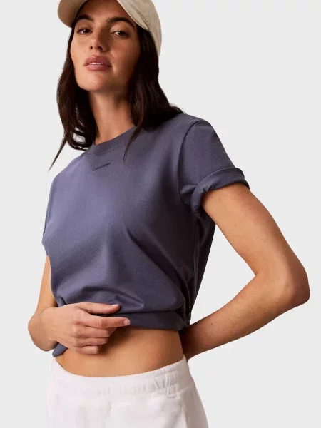 Класична футболка Calvin Klein з лого синя