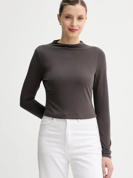 Tričko s dlouhým rukávem Guess ELYANA šedá