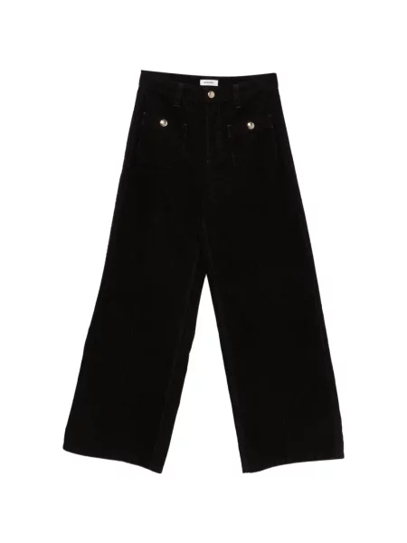 Pantaloni Sandro de catifea cord roșu