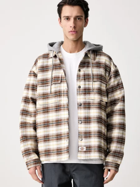 Dickies kurtka koszulowa z bawełną beżowa