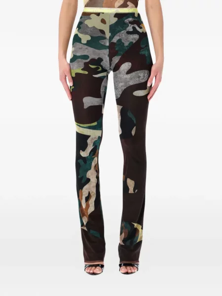 Legginsy Ottolinger w kamuflażu brązowe