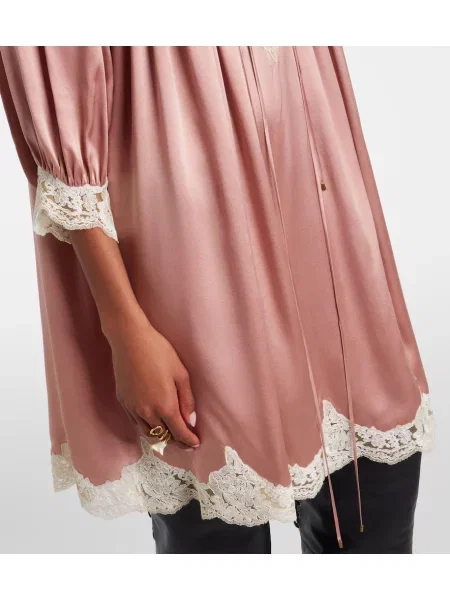 Rochie Chloé din satin roz