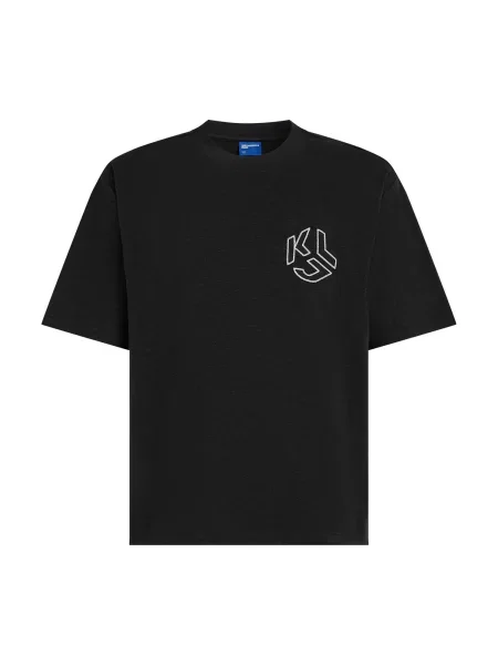 KARL LAGERFELD JEANS Tricou negru alb