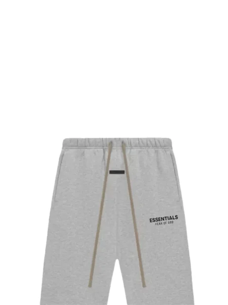 Trčanje vezica za zatezanje hlače Fear Of God Essentials siva