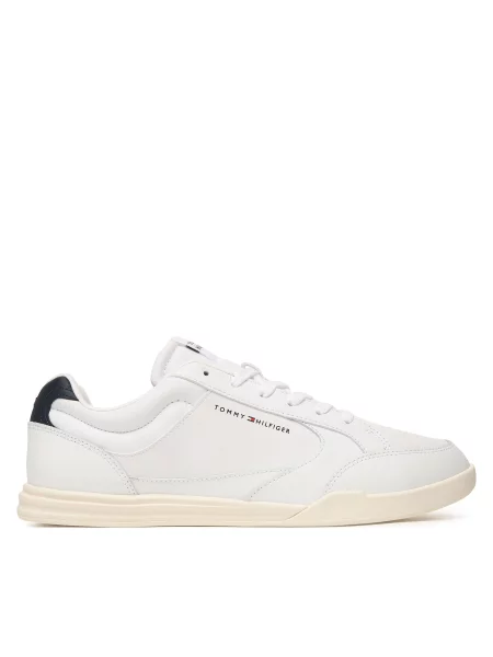 Tommy Hilfiger Сникърси Lo Pro Cupsole Perf Leather бял