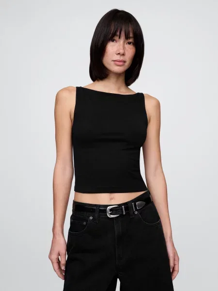 Koszulka Gap o krotszym kroju ze stretchu