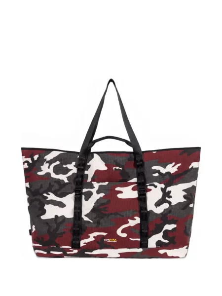 Geantă Supreme cu imagine cu model camuflaj roșu