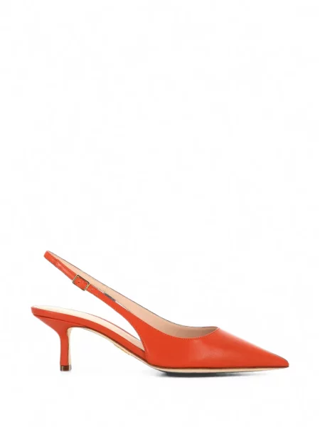 Pantofi cu toc Rodo slingback portocaliu