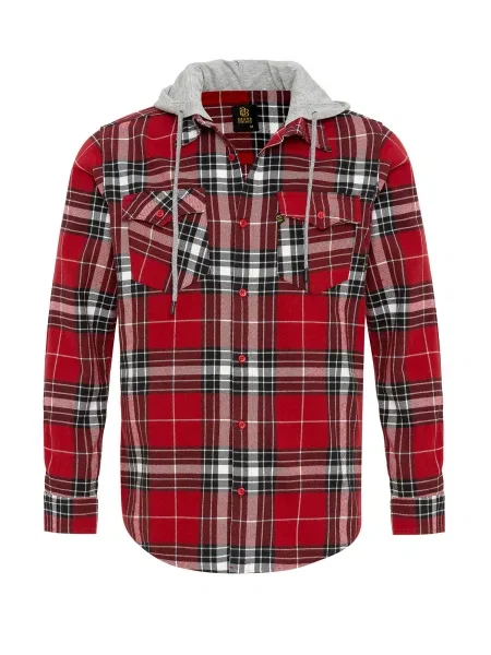 Jacey Quinn Prechodná bunda sivá / červená biela