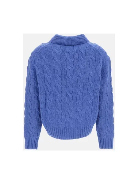 Sweter Polo Ralph Lauren wełniany niebieski