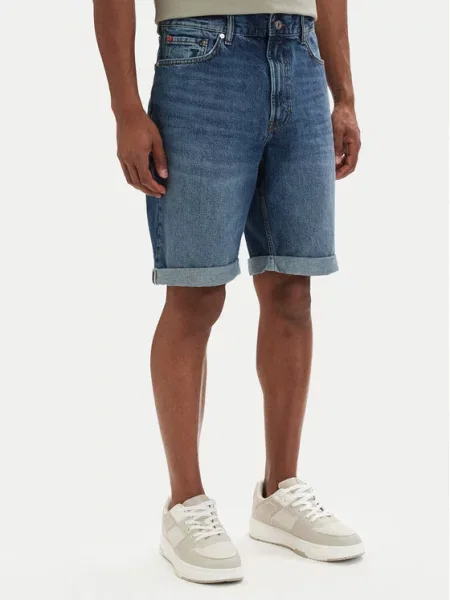 HUGO Джинсові шорти Голубий Tapered Fit