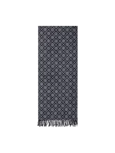 Szal Tory Burch wełniana czarna