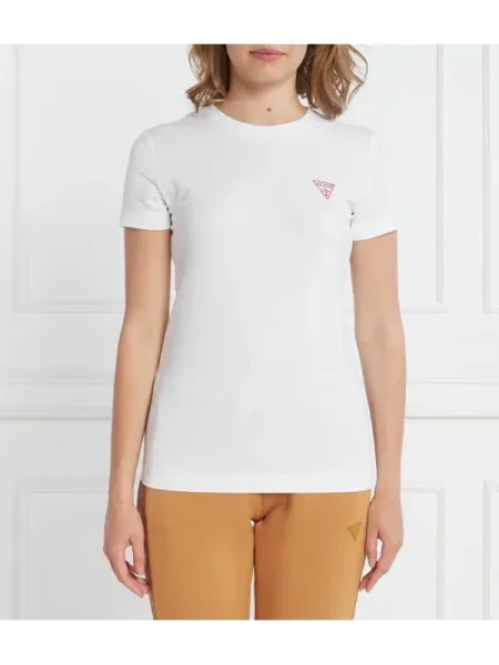 GUESS Tricou | alb