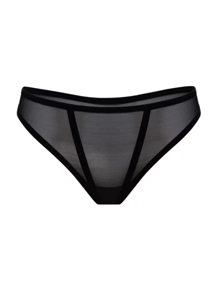 Stringi Wolford tiulowe czarne