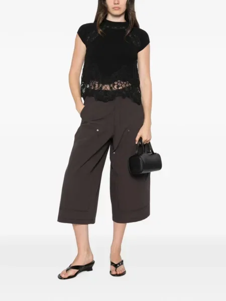 Top Ermanno Scervino din dantelă negru