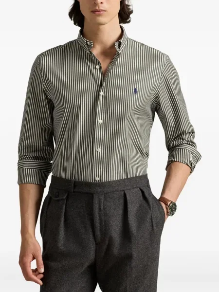 Μικρός κασκέτο Polo Ralph Lauren με χαμηλή μέση υφαίνω διαγωνίως πράσινο