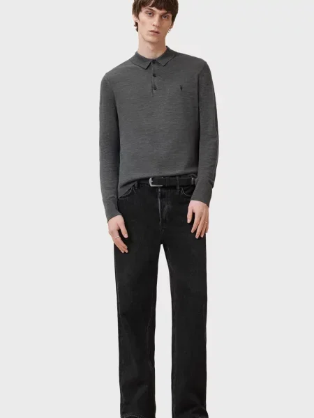 Шерстяной свитер Allsaints серый