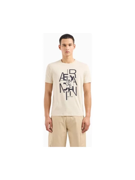 Tricou Eax bej