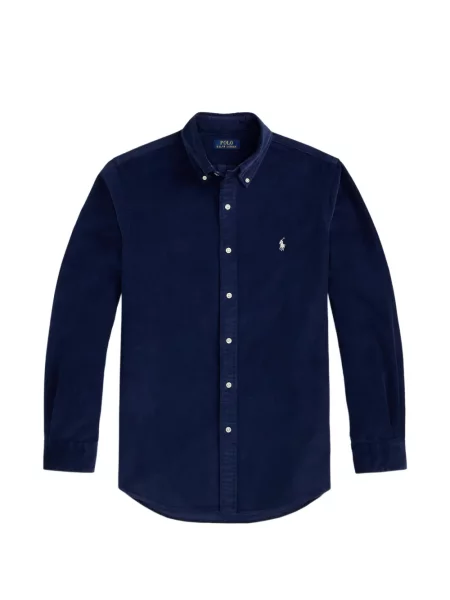 Polo majica Polo Ralph Lauren s vezom keper karirana plava