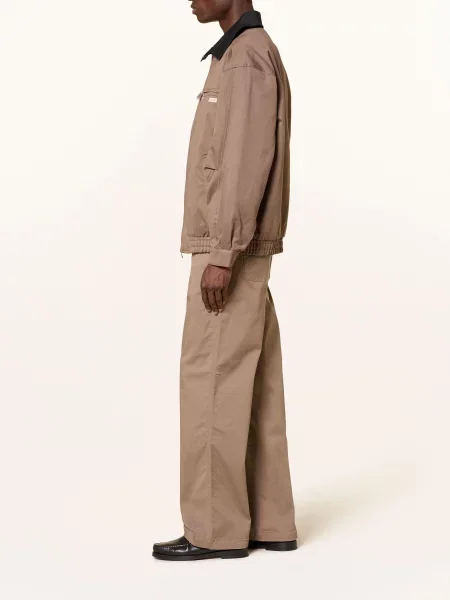 Calvin Klein Jeans Chino Kalhoty Baggy Relaxed Fit černošedá