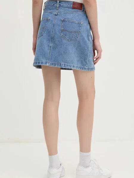 Джинсова спідниця Pepe Jeans MINI SKIRT HW GLITTER mini розкльошена