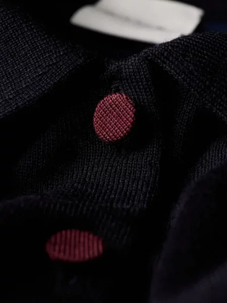 Tricou polo Paul Smith de lână albastru