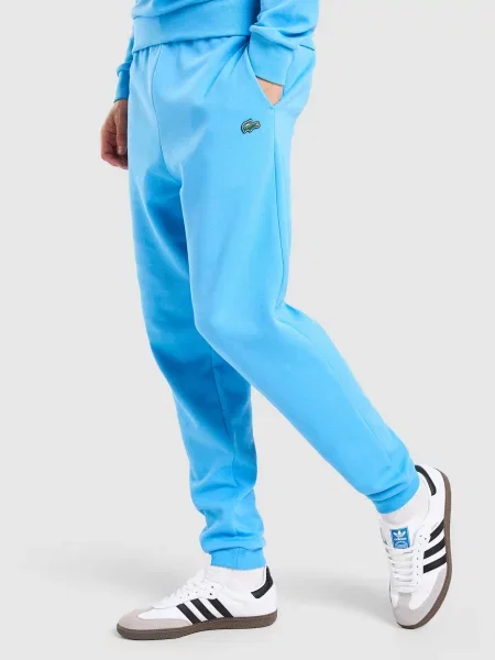 Lacoste Spodnie Dbl Knit Pant niebieskie